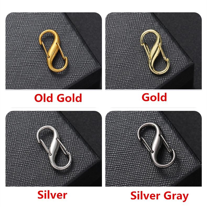 10 шт. двойной крючок пружинная пряжка брелок нержавеющая сталь карабин уличный зажим инструмент разъемное кольцо ADM
