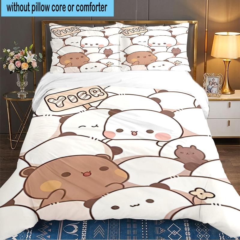 3PCS Bobo Dudu Bedding Set,Including 1pc Duvet Cover And 2pcs Pillowcases Perfect for Bedroom, Dormitory, Large size Fan Christmas gift