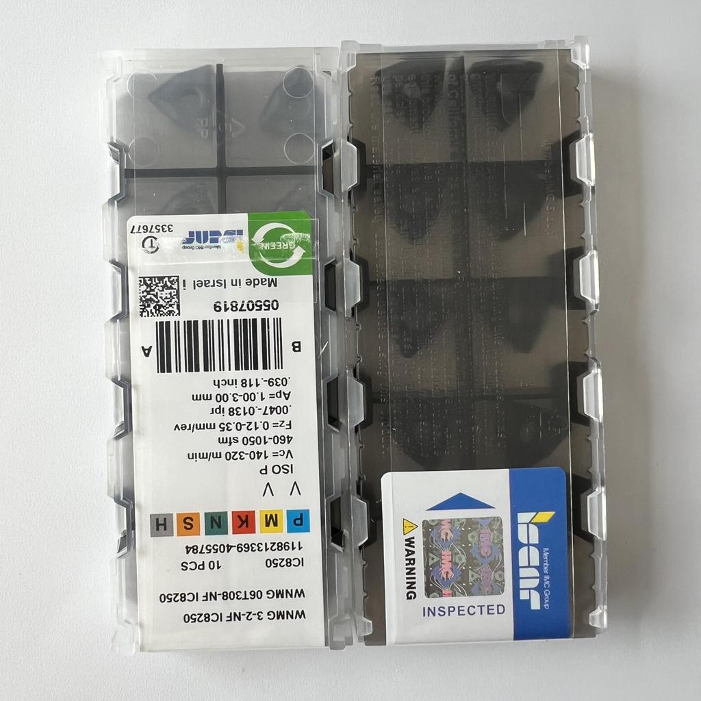 ISCAR / WNMG06T308-NF IC8250 / Industrial Indexable Carbide Inserts 10 Pcs