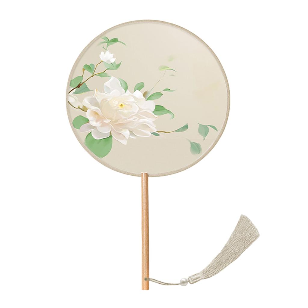 Веер в китайском стиле, тушь, живопись, древний китайский стиль, китайская свадьба с подвеской, ручной круглый шелковый веер с кисточками