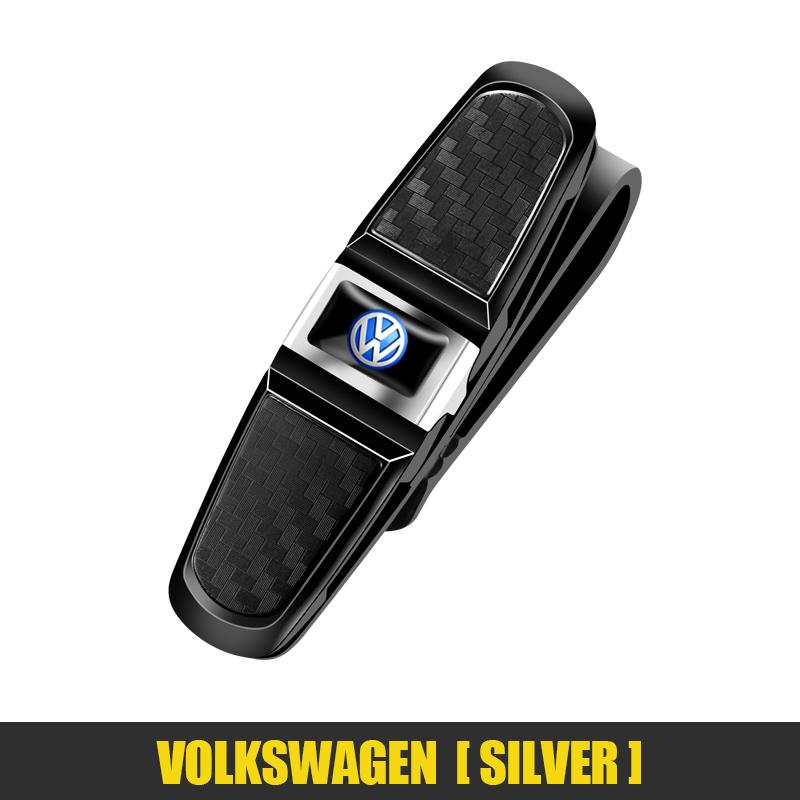 Для VW Volkswagen Jetta MK5 Golf Автомобильный зажим для очков Держатель для очков на козырек Солнцезащитные очки Держатель для очков Автоаксессуар Для Volkswagen VW RLine