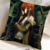 Аниме Steins Gate Наволочка Квадратная Подушка Спальня Диван Отдых Комфортная Подушка Автомобиль Домашний Декор
