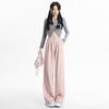 Wide-leg Pants for Women Spring High Waist Wide-leg Casual Pants for Women Spring Straight Pants for Women Spring Cashmere Knitted Pants