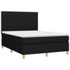 Maison Exclusive - Sommier à lattes de lit avec matelas Noir 140x200 cm Tissu