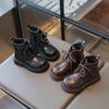Детская обувь Ботинки для девочки Зимние Ботинки из хлопка для малышей Тренд Классические Детская мода Ботильоны Повседневные Толстая подошва Универсальные
