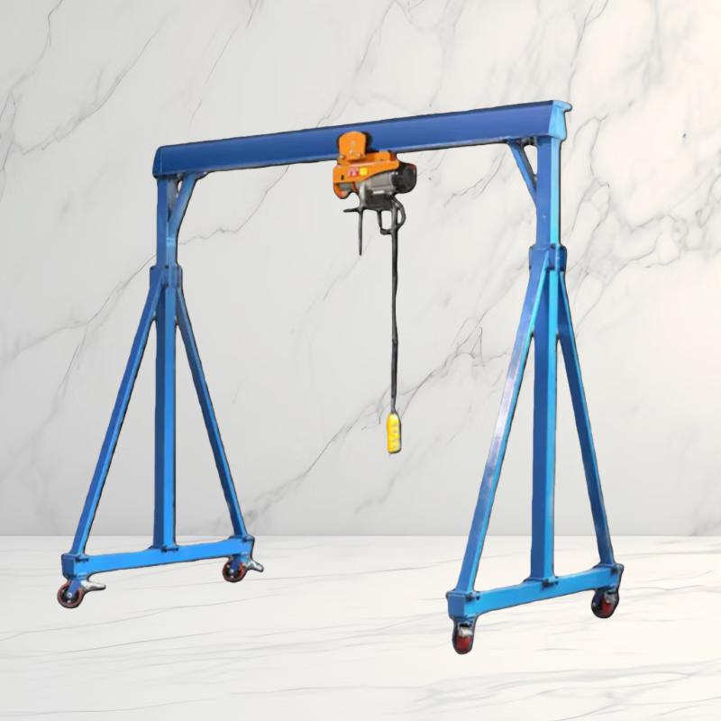 Small Mobile Gantry Crane with Electric Hoist
