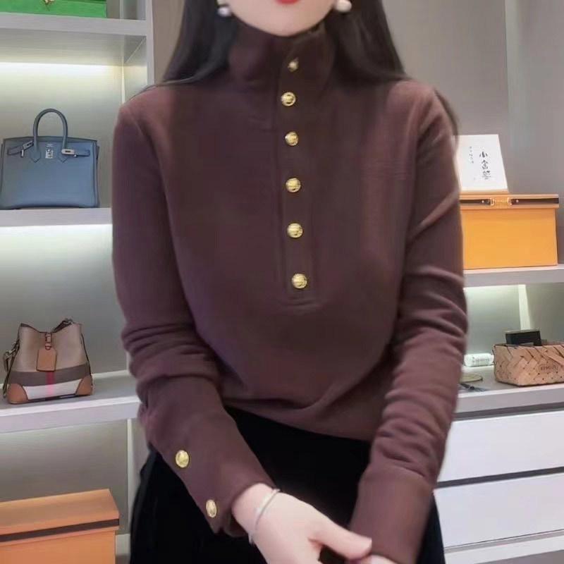 2024 Двусторонний бархатный утолщенный новый воротник-стойка, верхняя толстовка, высокий воротник, низ, осень и зима, свободная и теплая