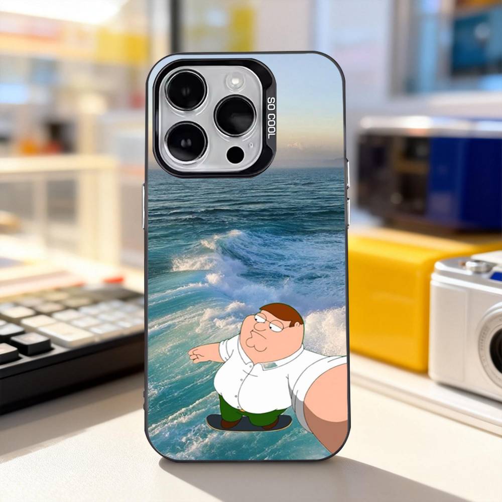 F-Family Funny G-Guy Funny For iPhone 17,16,15,14,13,12,11,Pro,Max,Plus,E,Air,Mini Anti Fall Black Matte Hard Bumper Phone Case
