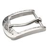 Kokoungkuan Belt Buckle Handmade Engraving Stainless Steel Width 40mm Silver Men's