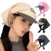 Embroidery Strappy Scarf Hat Korean Style Letter Hair Scarf Simple Vintage Baseball Cap Girl