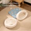 Cartoon Cat Nest Pocket Type Winter Cat Bed Cute Kitten Quilt Bed  for Cats Dogs