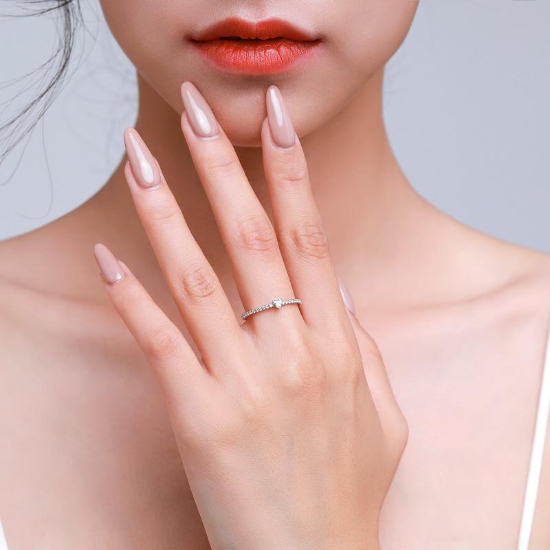 Tancise Classic стерлингового серебра 925 пробы кольцо с цирконом женские ювелирные изделия свадебное обещание вечерние подарок