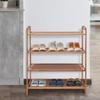 4-Tier Shoe Rack, Open Shoe Storage Rack, Shoe Storage Organizer for Entryway, Hallway and Closet