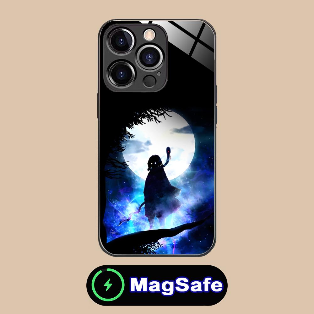 Чехол для телефона Blade Extinction Obanai Iguro для iPhone 17 16 15 14 13 12 11 Air Pro Max Plus Mini MagSafe Стеклянный Цветной Чехол
