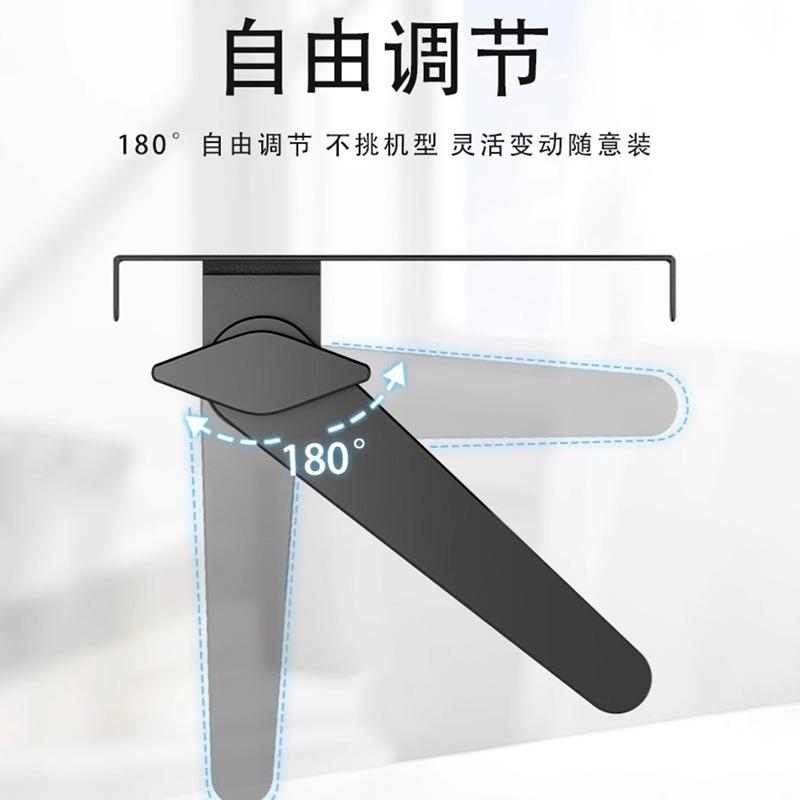 Утолщенная холоднокатаная сталь Без сверления Полка для ТВ-приставки Кронштейн для компьютерного монитора Верхняя полка для роутера