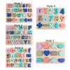 Matching Games Alphabet Number Puzzle Mathematics Kids Puzzle Toys 3D Wooden Board  Birthday Gift