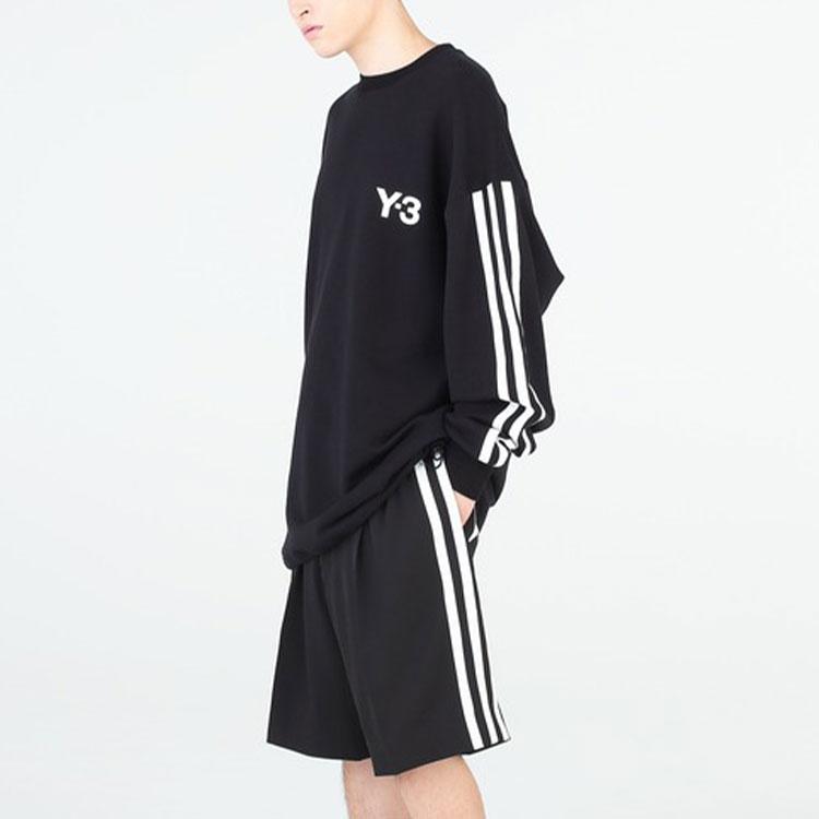 Y-3 T-Shirts Unisex Black Crew Neck Moderate Straight Fit HG6073