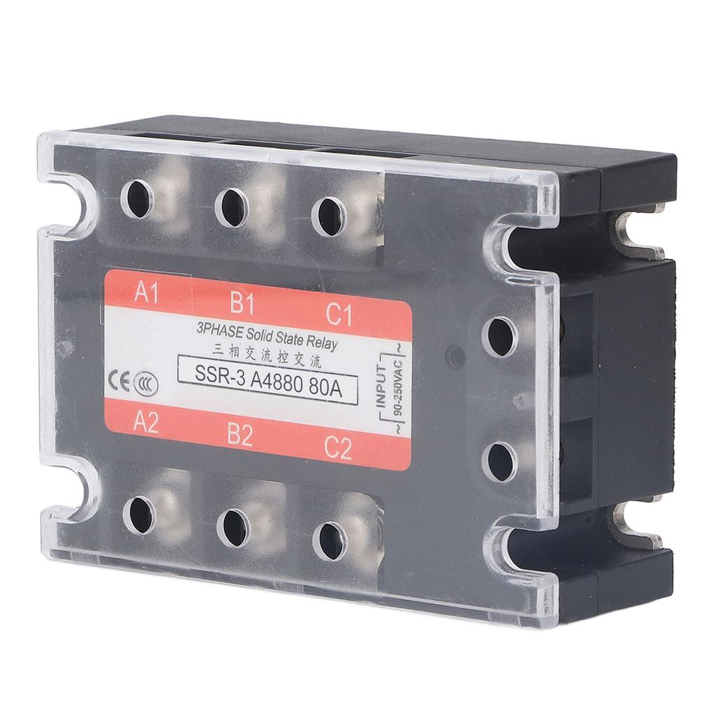 3 Phase Solid State Relay Peaking Voltage 600VAC Bidirectional SCR Output AC To AC SSR Module 480V 8