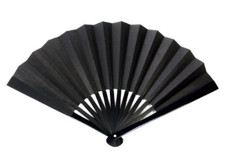 Iron Fan Costume Accessory Black 8 Inch