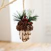 DIY Xmas Tree Hanging Ornaments Small Simulated Pinecone Pendant  New Year Gift