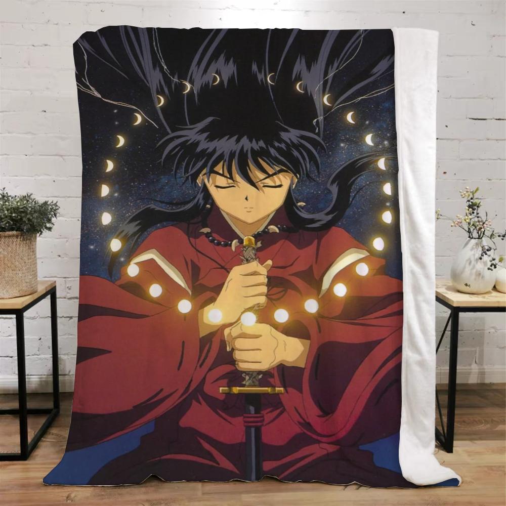 Inuyasha теплые зимние одеяла для дивана, покрывало, плед, роскошное постельное белье, пляжное полотенце, вязаный плед для дома и украшения, колено