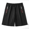 Summer Zipper Pocket Sports Casual Shorts for Men's Capris Loose Comfortable Breathable and Versatile Shorts for Men