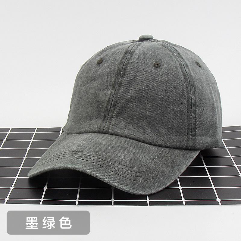 Pure Cotton Versatile Old Washed Baseball Hat Cowboy Cap Street Hipster Autumn and Winter Hat Female Printing