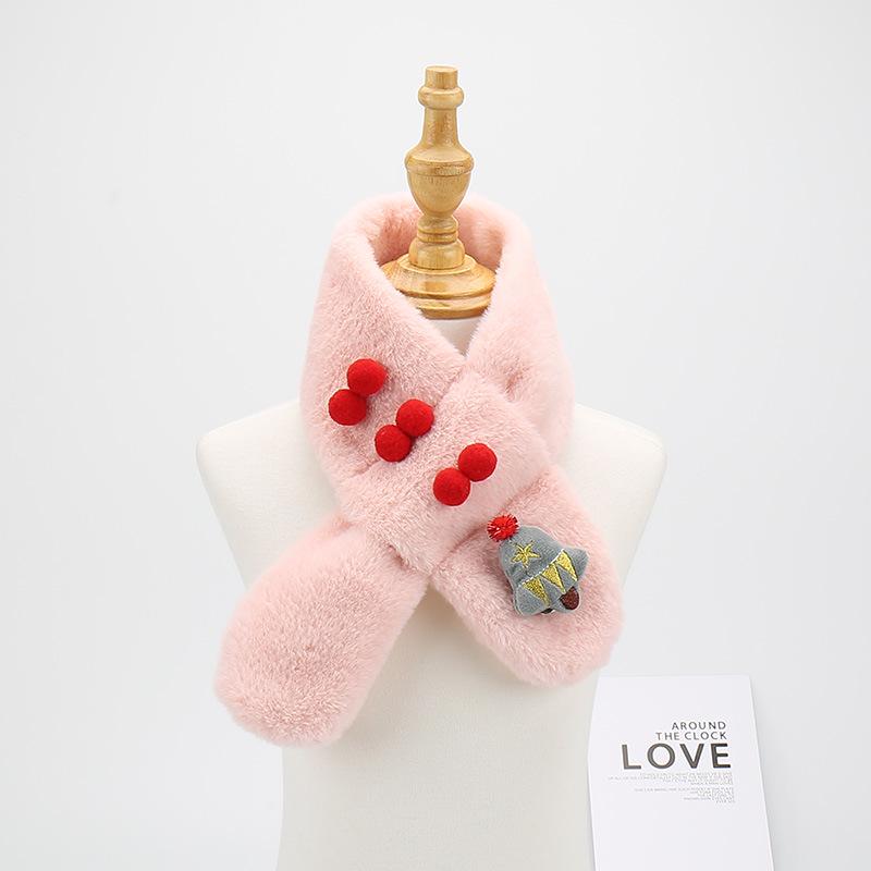 Kids' Cute Cartoon Scarf - Warm Winter Christmas Neck Warmer for Boys and Girls