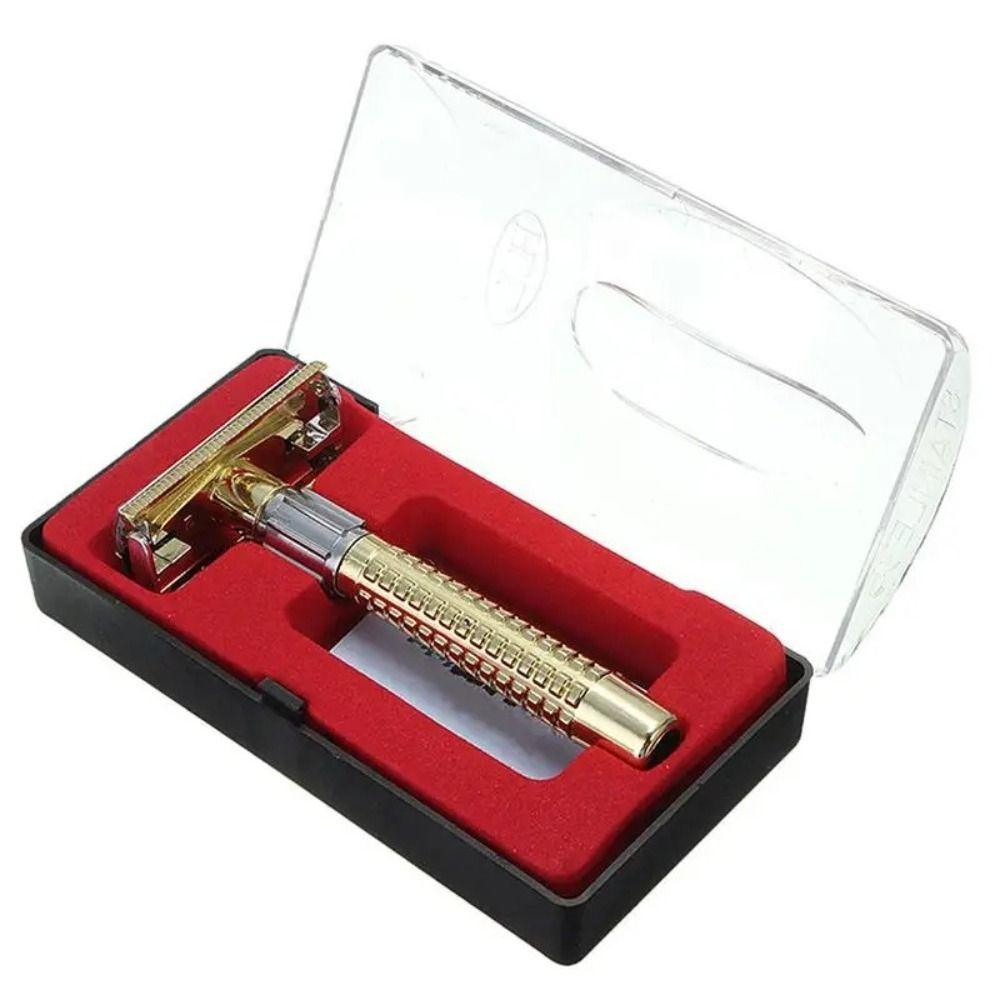 Double Edge Safety Razor Retro Shaving Tool Exquisite Facial Shave Barber