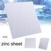 Kell 2pc 100*100*0.5mm High Purity Pure Zinc Zn Sheet Plate Metal Foil For Science