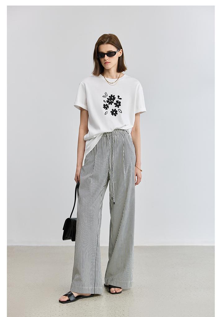 LILY Chamomile Print Short Sleeve T-Shirt