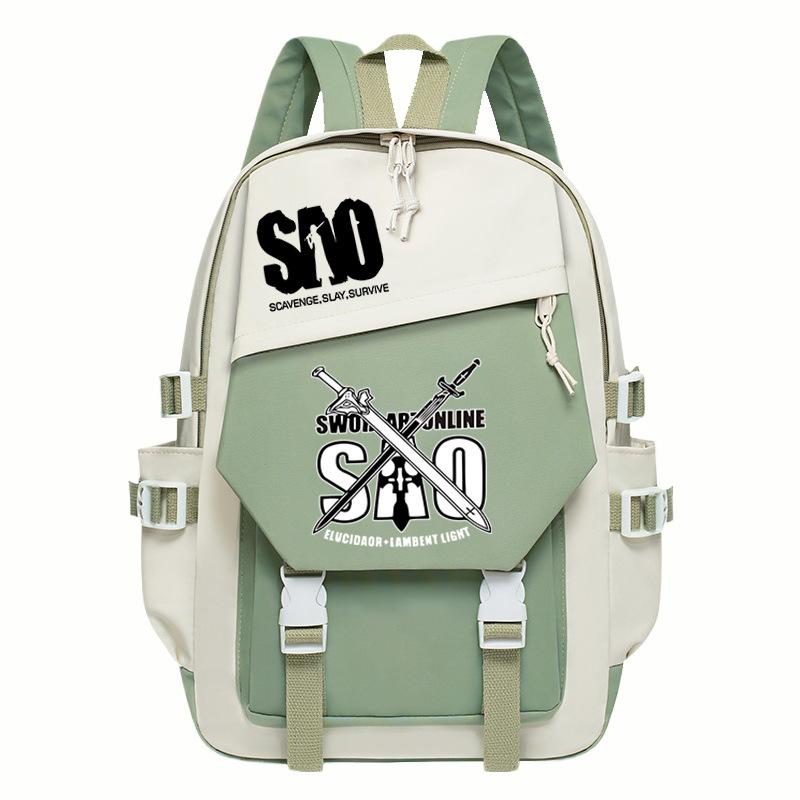 Personality Surrounding Trends Backpack Junior High School Students Primary School Students Campus Leisure Simple Large-Capacity Schoolbag