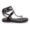 Coradiam Multi-strap Ankle Strap Sandals with Rhinestones for Women LES TROPEZIENNES BY M.BELARBI