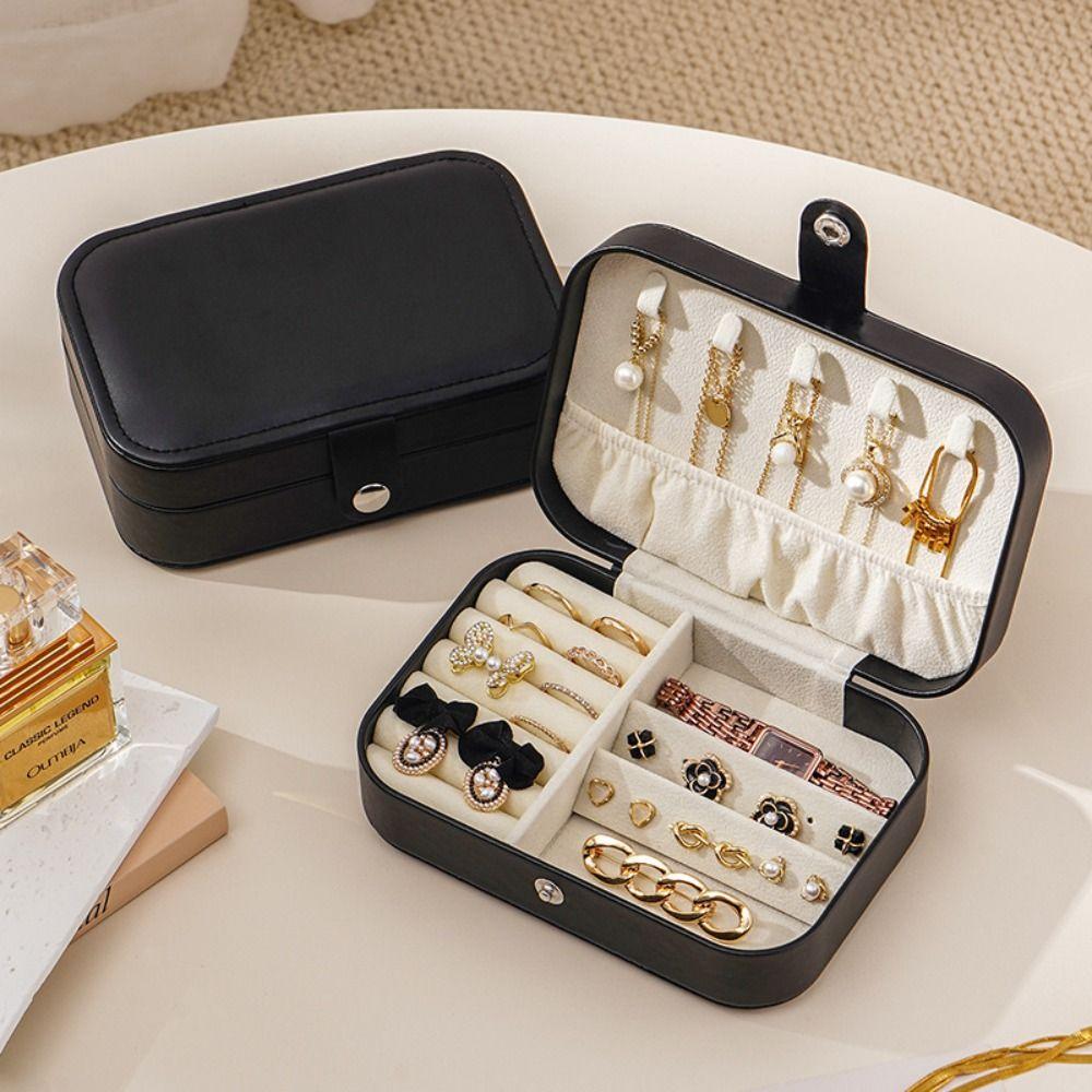 Large Capacity Jewelry Box Waterproof Jewelry Organizer Simple Jewelry Display Case Girls