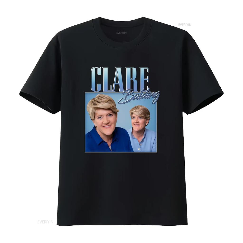 Clare Balding Appreciation T Shirt Throwback Homage Funny Stag Hen Do vintage Washed Stylish Versatile Stretched Breathable