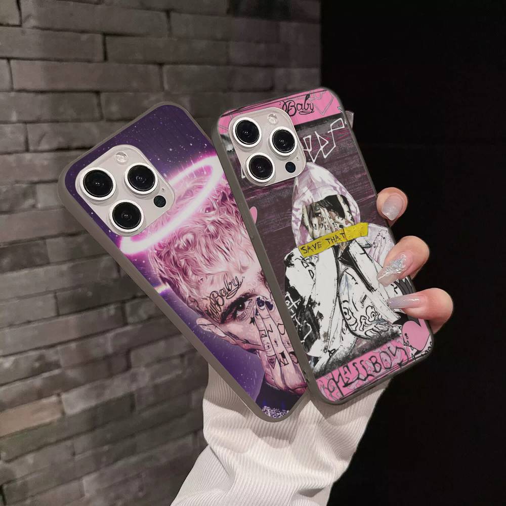 Emo Rapper Lil Peep For IPhone 17 16 15 11 12 13 14 Pro Max Plus Pro Corrugated Translucent Back Phone Cover