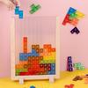 Baby 3D Three-dimensional Tetris Puzzle Color Transparent Building Block Puzzle Intellectual Shape Classification Building Block Toy