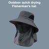 Широкополая шляпа-ведро с защитой от ультрафиолета UPF 50+, летняя шляпа с козырьком для рыбалки, с клапаном на шее и защитой лица для кемпинга, походов, садоводства