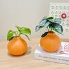 Orange Fruit Shaped Vase Reproduction Enamel Vase Desktop Art Vase Desktop Decoration Bouquet Centerpiece