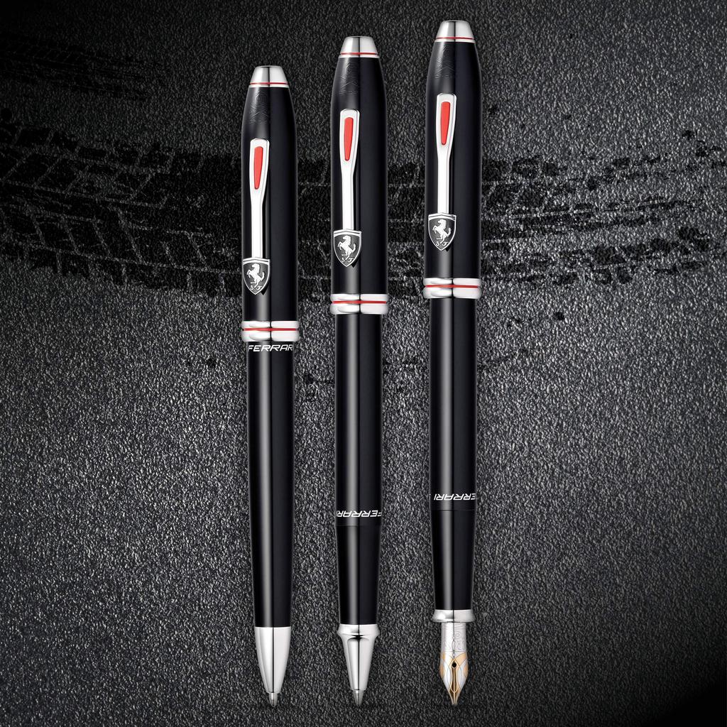 Шариковая ручка Cross Townsend для Scuderia Ferrari глянцевая черная оригинальная импортная продукция на масляной основе FR0042-56