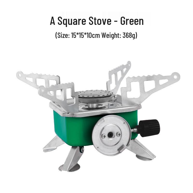 Mini Portable Foldable Outdoor Camping Stove with Square Burner
