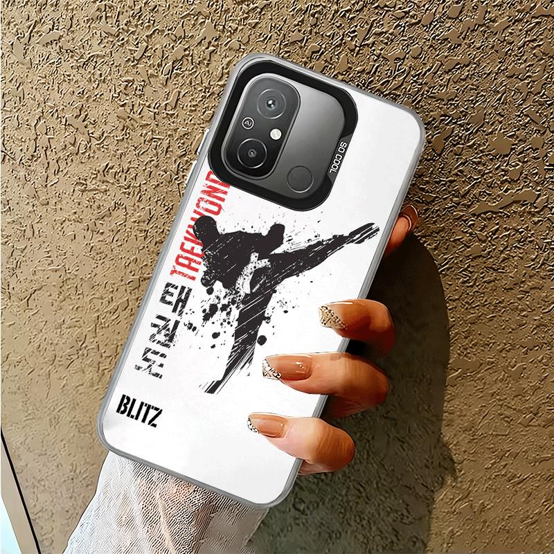 Ударопрочный чехол для телефона Taekwondo Kungfu Design для Xiaomi Poco X7 X6 X5 X3 Pro F7 Ultra M8 Redmi 15C 15 14C 13C 12C 10C 13 12 10