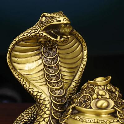 Медное украшение в виде змеи, Двенадцать знаков зодиака, Змея Жуи, Подарок для дома