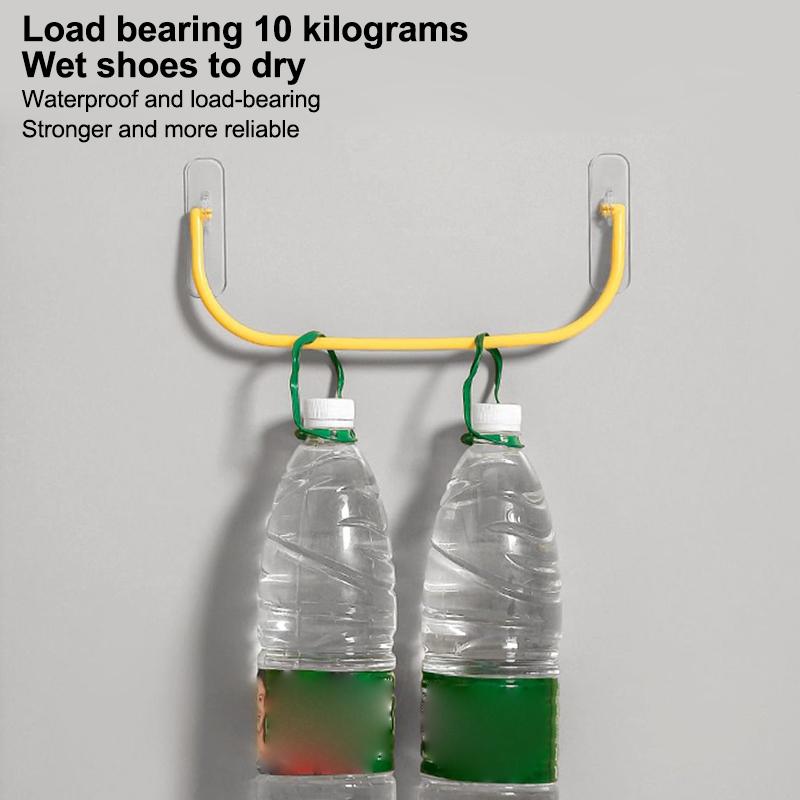 1Pc Simple Shoe Rack Wall-Mounted Bathroom Slippers Hook Holder Shoes Slipper Drain Storage Drying Rack Shoe Organizer Hanger