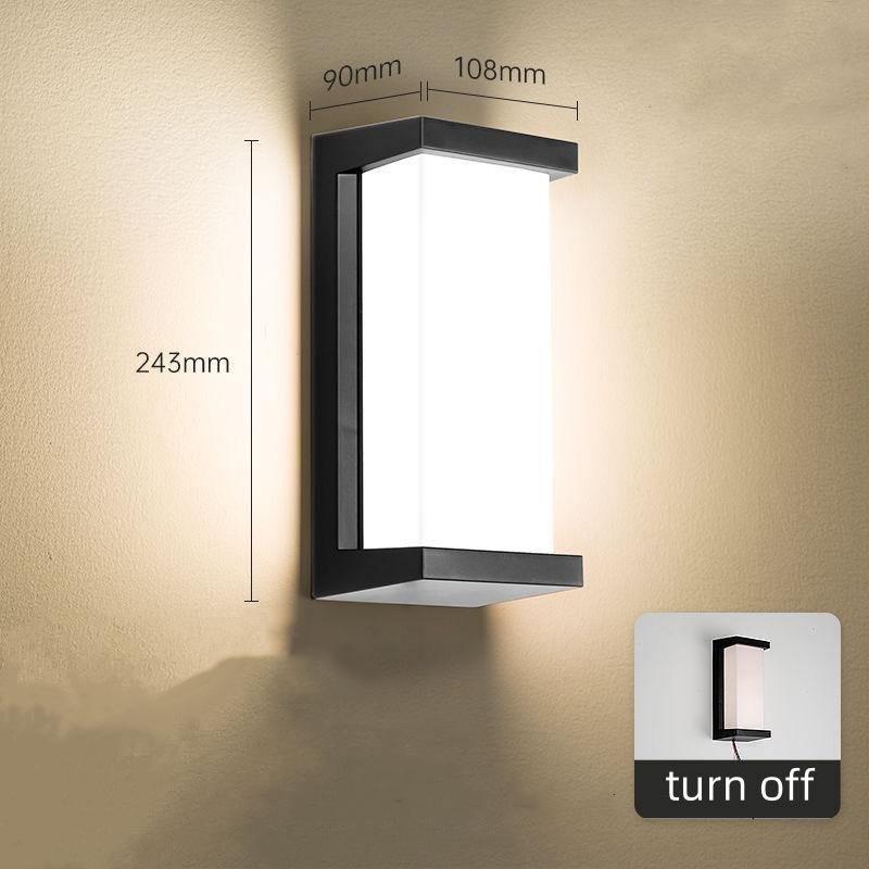 Светодиодный настенный светильник с датчиком движения для улицы, для крыльца, балкона, сада, двора