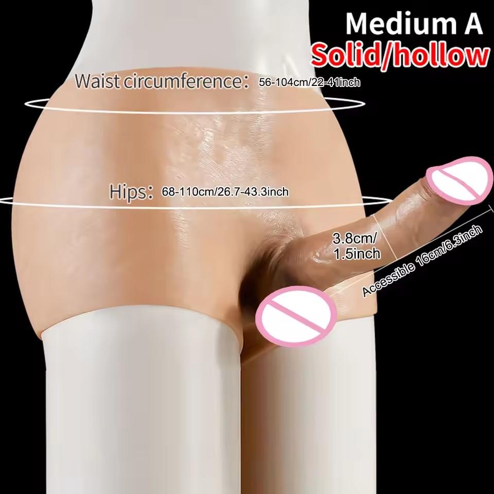 Носимый Реалистичный Большой Пенис Дилдо для Женщин Трусики Гибкие Дилдо для Точки G Дик с Трусами Силиконовые Секс-Игрушки для лесбиянок