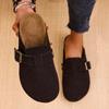 Women Platform Slippers Home Cotton Shoes Winter Flats Mules 2025 New Casual Flip Flops Fashion Cozy Slingback Zapatillas Mujer