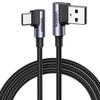 Kabel Usb-C Do Usb-A 2.0 Kątowy Ugreen Us176, 3A, 3M (Czarny)