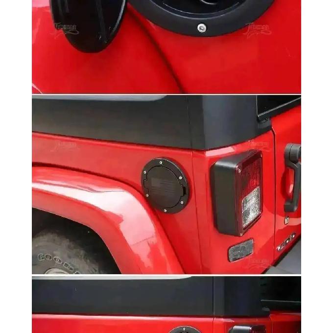JIDIXIAN Car Gas Fuel Tank Cap Cover With Rubber Gasket Ring for Jeep Wrangler JK 2007-2017 Exterior Car Accessories Styling
