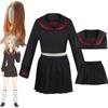 Anime Tokyo Revengers Shiba Yuzuha Cosplay Sailor School Uniform Girls Black Top Skirt Wig Suit Halloween Carnival Party Costume